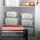 Kit de 20 Potes Herméticos de Vidro + BRINDE: 10 Copos de Vidro Aruba