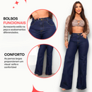 [PAGUE 1, LEVE 3] Kit Calças Jeans Wide Leg | Efeito Realça Curvas e Empina Bumbum