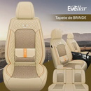 Kit Capa Banco de Carro Completo em Couro Legítimo Italian + BRINDE: Kit Tapete Completo