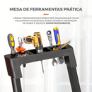 [LEVE 2 PAGUE 1] Escada Carbon Profissional, Pés 100% Antiderrapante + BRINDE: Bolsa de Ferramentas